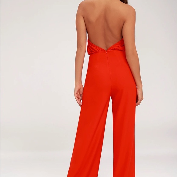 XS - LULUS Moment For Life Jumpsuit - RED. BNWT - Picture 4 of 4